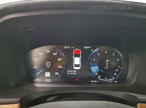 LVY992ML8JP007325 2018 VOLVO S90 Белый Вид щитка приборов