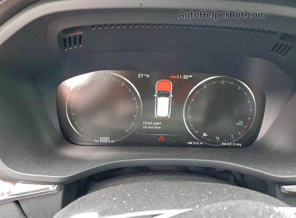 LYVA22RL2KB228790 2019 VOLVO XC60 Silver Вид щитка приладів