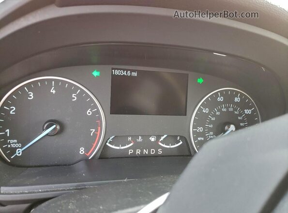MAJ3P1TE0JC163985 2018 FORD ECOSPORT Красный Вид щитка приборов