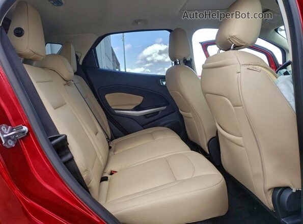 MAJ3P1TE0JC163985 2018 FORD ECOSPORT Красный Вид задней части салона