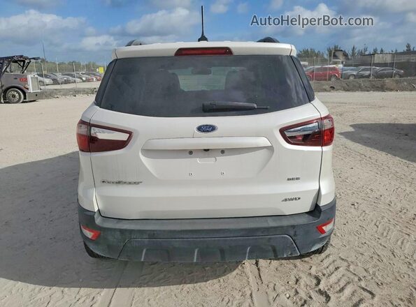 MAJ6P1CL4JC218174 2018 FORD ECOSPORT White Вид ззаду