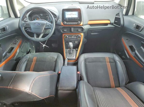 MAJ6P1CL4JC218174 2018 FORD ECOSPORT White Вид панелі приладів