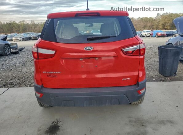 MAJ6P1SL0JC227682 2018 FORD ECOSPORT Red Вид ззаду