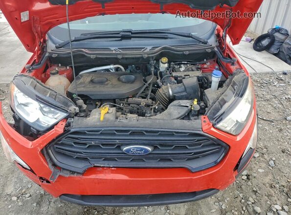 MAJ6P1SL0JC227682 2018 FORD ECOSPORT Red Вид підкапотного простору