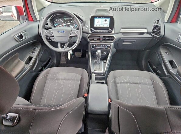 MAJ6P1UL2JC219953 2018 FORD ECOSPORT Red წინა პანელის ხედი