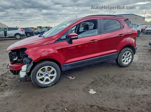MAJ6P1UL2JC219953 2018 FORD ECOSPORT Red წინა მარცხენა ხედი სამი მეოთხედიდან