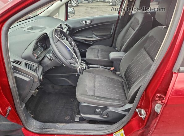 MAJ6P1UL2JC219953 2018 FORD ECOSPORT Red წინა სალონის ხედი
