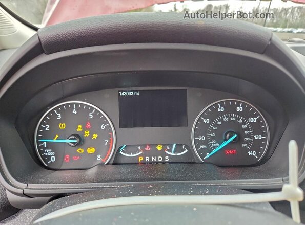 MAJ6P1UL2JC219953 2018 FORD ECOSPORT Red ხელსაწყოთა პანელის ხედი