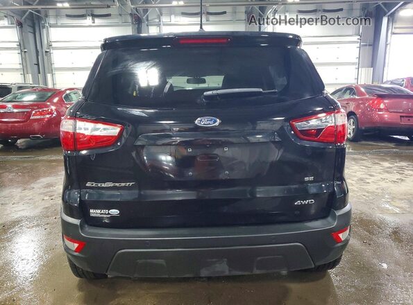 MAJ6P1UL8JC161444 2018 FORD ECOSPORT Black Widok z tyłu