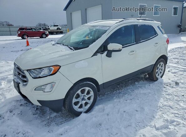 MAJ6S3GL9KC283107 2019 FORD ECOSPORT Белый Передняя левая четверть