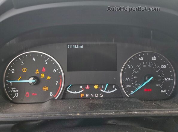 MAJ6S3GL9KC283107 2019 FORD ECOSPORT Белый Вид щитка приборов