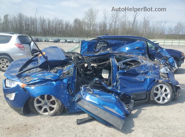 MAJ6S3GLXNC458386 2022 FORD ECOSPORT Синий Передняя левая четверть