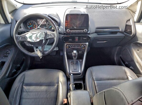 MAJ6S3KL9KC282000 2019 FORD ECOSPORT White Widok deski rozdzielczej