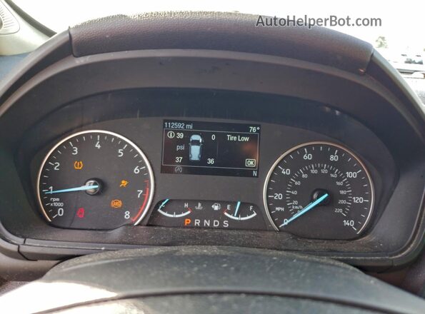 MAJ6S3KL9KC282000 2019 FORD ECOSPORT White Widok zestawu wskaźników