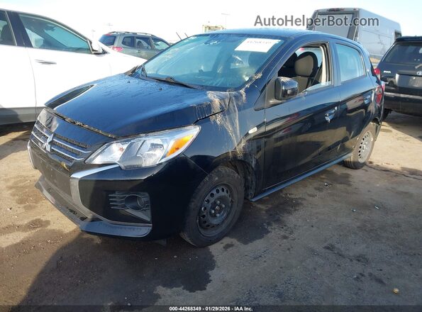 ML32AUHJ4RH019288 2024 MITSUBISHI MIRAGE Черный Передняя левая четверть