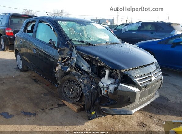 ML32AUHJ4RH019288 2024 MITSUBISHI MIRAGE Черный Передняя правая четверть