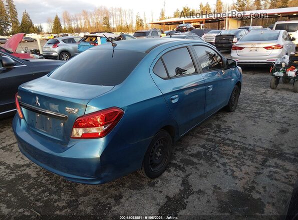 ML32F3FJ4HHF06314 2017 MITSUBISHI MIRAGE G4 Blue Задня права чверть