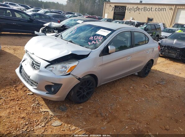 ML32F3FJ7HHF09126 2017 MITSUBISHI MIRAGE G4 Silver Передня ліва чверть