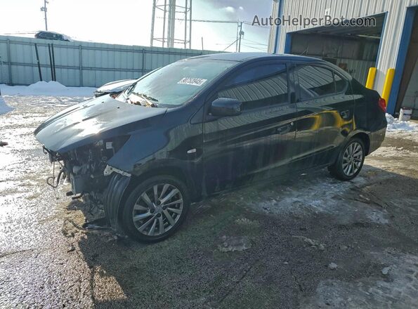 ML32F3FJ7JHF01775 2018 MITSUBISHI MIRAGE Black Vista tres cuartos delantera izquierda