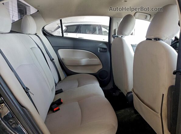 ML32F3FJ7JHF01775 2018 MITSUBISHI MIRAGE Black Vista de los asientos traseros
