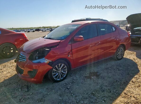 ML32F3FJ7KHF01504 2019 MITSUBISHI MIRAGE Red წინა მარცხენა ხედი სამი მეოთხედიდან