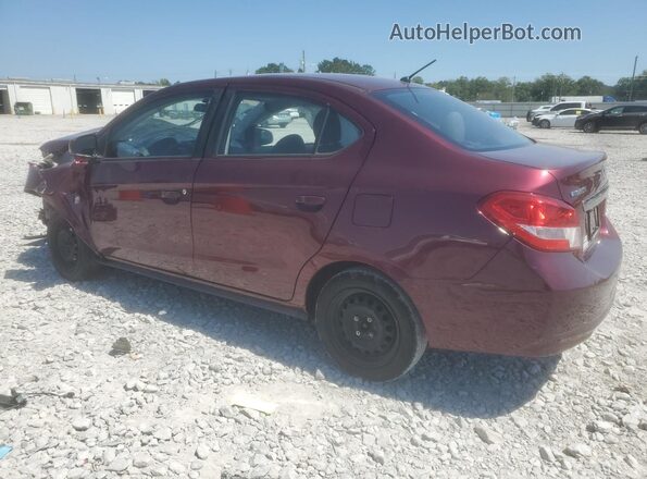 ML32F3FJXKHF13744 2019 MITSUBISHI MIRAGE Бордовый Задняя левая четверть