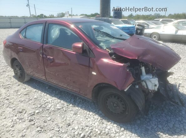 ML32F3FJXKHF13744 2019 MITSUBISHI MIRAGE Бордовый Передняя правая четверть