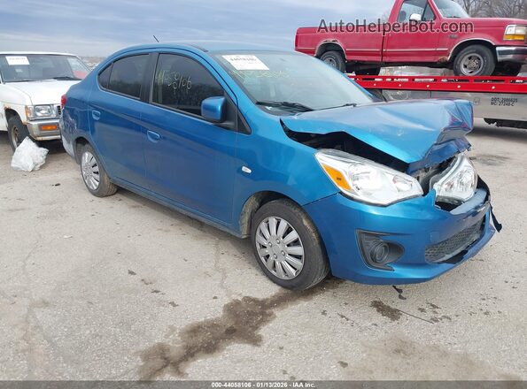 ML32F3FJXLHF03278 2020 MITSUBISHI MIRAGE G4 Синий Передняя правая четверть