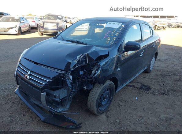 ML32FUFJ2RHF18548 2024 MITSUBISHI MIRAGE G4 Черный Передняя левая четверть