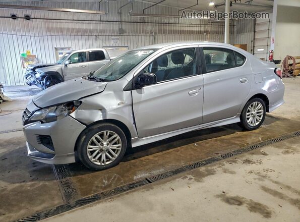 ML32FUFJ5MHF04717 2021 MITSUBISHI MIRAGE Silver წინა მარცხენა ხედი სამი მეოთხედიდან