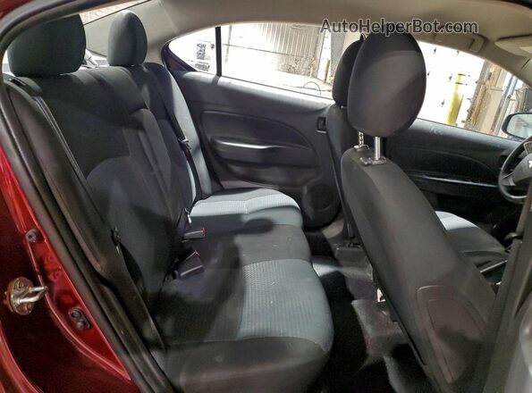 ML32FUFJ8PHF04604 2023 MITSUBISHI MIRAGE Бордовый Вид задних сидений