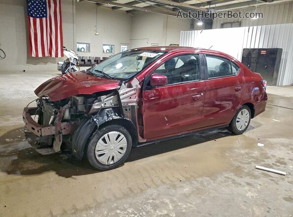 ML32FUFJ8PHF04604 2023 MITSUBISHI MIRAGE Бордовый Передняя левая четверть