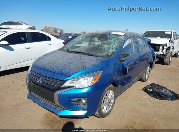 ML32FVFJ4RHF01465 2024 MITSUBISHI MIRAGE G4 Light Blue Передняя левая четверть