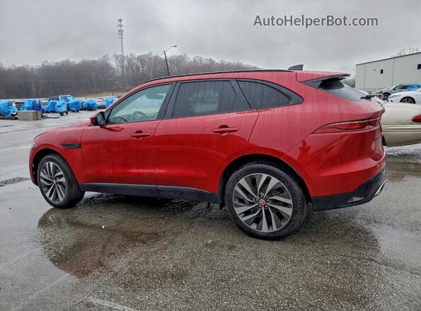 SADCJ2EU9MA669888 2021 JAGUAR F-PACE Burgundy Tył lewy
