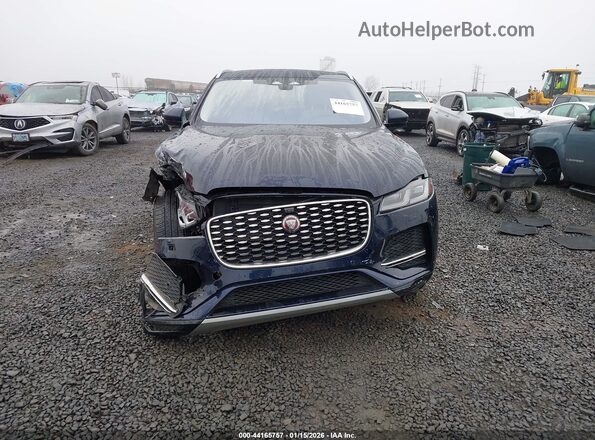 SADCJ2EX3MA664521 2021 JAGUAR F-PACE Blue Widok zestawu wskaźników