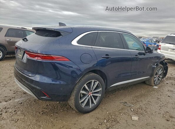 SADCJ2EX3MA671047 2021 JAGUAR F-PACE Blue Rear right
