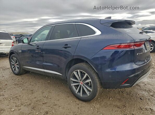 SADCJ2EX3MA671047 2021 JAGUAR F-PACE Blue Rear left