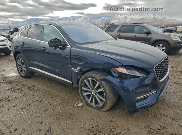 SADCJ2EX3MA671047 2021 JAGUAR F-PACE Blue Front right