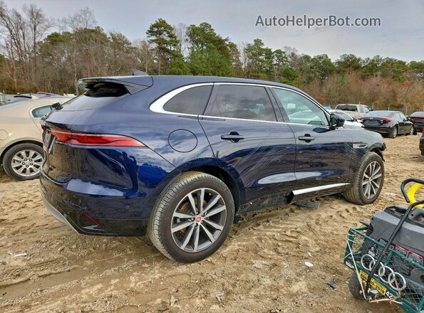 SADCJ2EX3MA681044 2021 JAGUAR F-PACE Синий Задняя правая четверть