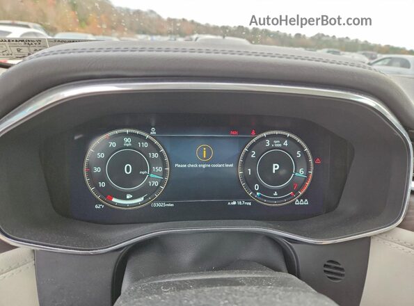 SADCJ2EX3MA681044 2021 JAGUAR F-PACE Синий Вид щитка приборов