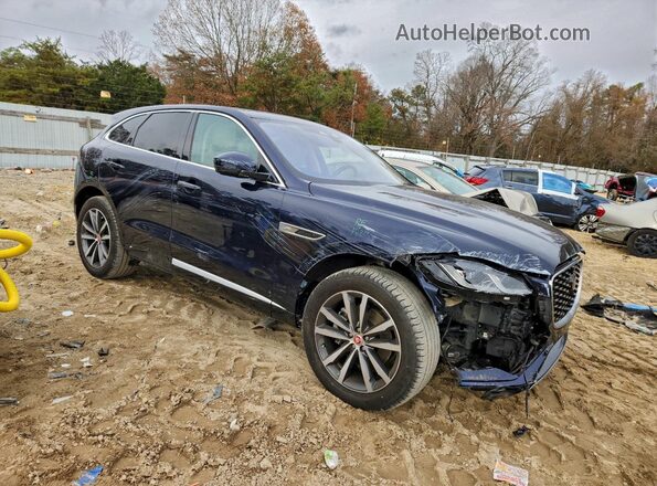 SADCJ2EX3MA681044 2021 JAGUAR F-PACE Синий Передняя правая четверть