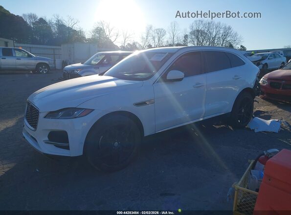 SADCJ2EX5MA685063 2021 JAGUAR F-PACE White Առջևի ձախ երեք քառորդ տեսարան