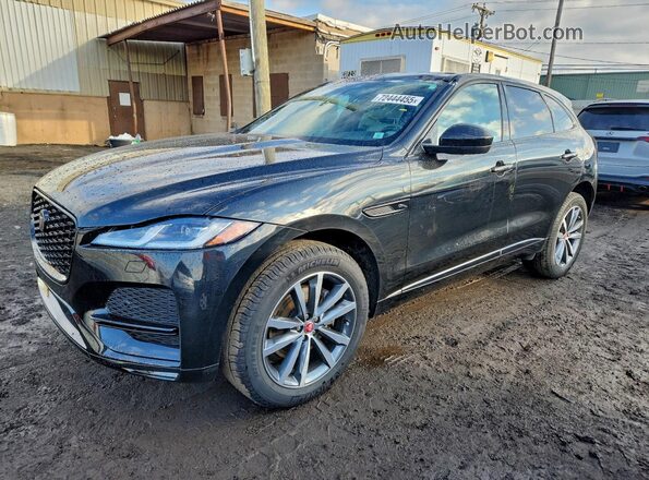 SADCJ2EX6NA698776 2022 JAGUAR F-PACE Черный Передняя левая четверть