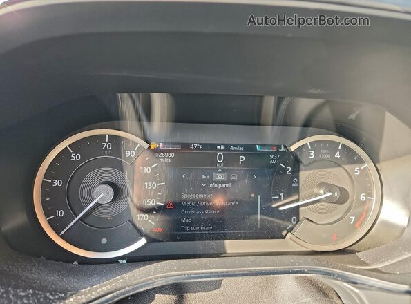 SADCJ2EX6NA698776 2022 JAGUAR F-PACE Черный Вид щитка приборов