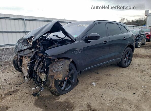 SADCJ2EX7MA665378 2021 JAGUAR F-PACE Black Vista tres cuartos delantera izquierda