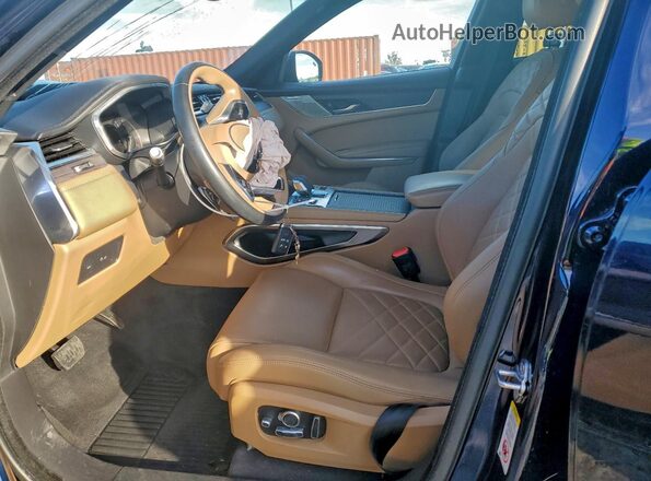 SADCJ2EX8NA699993 2022 JAGUAR F-PACE Синий Вид салона спереди
