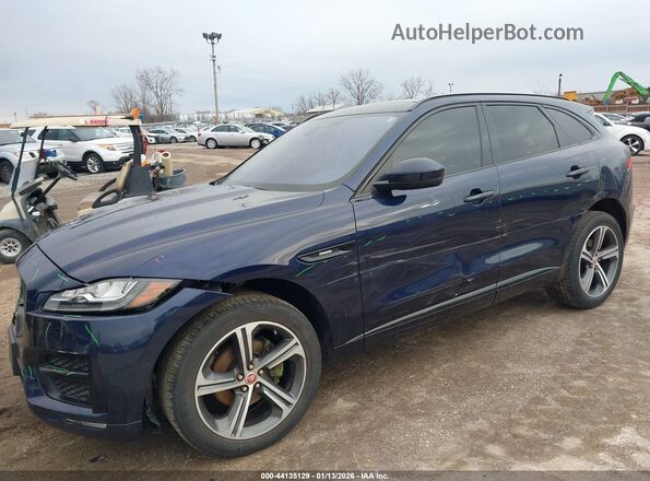 SADCL2FX3JA271459 2018 JAGUAR F-PACE Dark Blue Widok z przodu