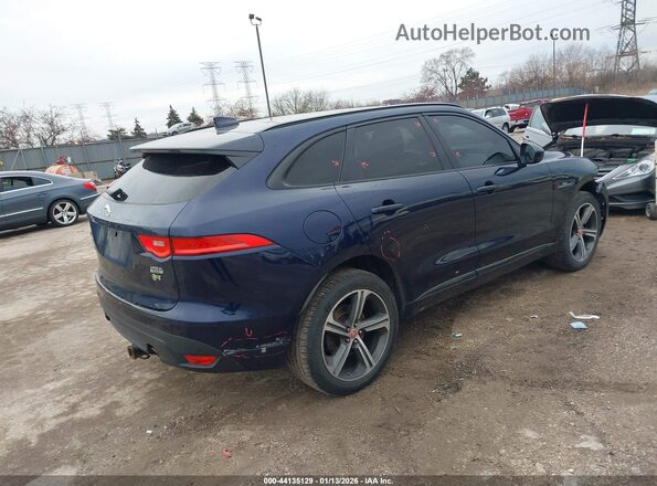 SADCL2FX3JA271459 2018 JAGUAR F-PACE Dark Blue Tył prawy