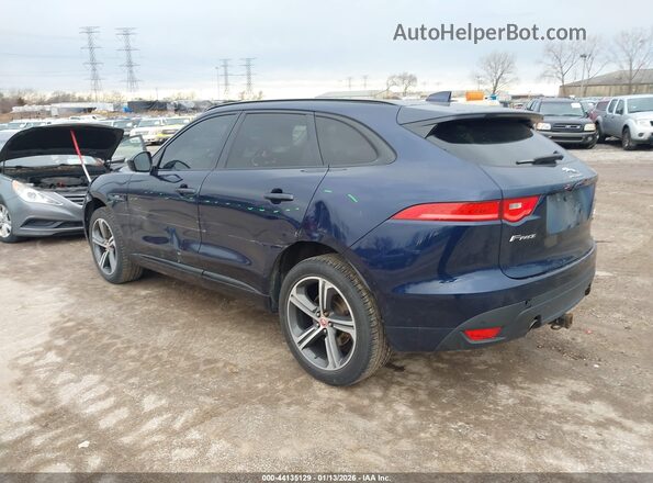 SADCL2FX3JA271459 2018 JAGUAR F-PACE Dark Blue Tył lewy