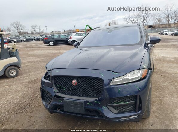 SADCL2FX3JA271459 2018 JAGUAR F-PACE Dark Blue Widok zestawu wskaźników